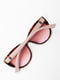 Леопардові сонцезахисні окуляри з рожевими дужками | 6811225 | фото 2