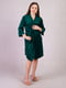 Велюровий халат "Tina" смарагдового кольору | 6811246 | фото 2