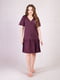 Фіолетова сукня для вагітних з рюшами  | 6811268 | фото 2