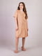 Сукня для вагітних гірчичного кольору з рюшами | 6811278 | фото 3