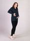Чорний джемпер для вагітних та годуючих мам із секретом годування  | 6811286 | фото 2