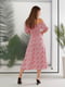 Рожева сукня А-силуету з розрізом  | 6811303 | фото 4
