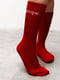 Шкарпетки червоного кольору з принтом UNIQUE | 6811336 | фото 2