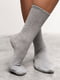 Шкарпетки сірого кольору з принтом UNIQUE | 6811337 | фото 2