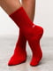 Шкарпетки червоного кольору з принтом “Лю.бов” | 6811339 | фото 4