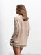 Бежевий оверсайз пуловер з виворітними швами | 6811342 | фото 5