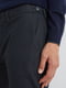 Черно-синие меланжевые брюки | 6811468 | фото 4
