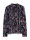 Легка чорно-рожева блуза вільного крою | 6811682 | фото 2