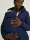 Стеганая темно-синяя куртка для беременных | 6811684 | фото 4
