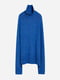 Синий свитер с молнией на горловине | 6811726 | фото 2