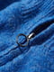 Синий свитер с молнией на горловине | 6811726 | фото 3