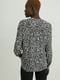 Ассиметричная черно-белая блуза с абстрактным принтом | 6811754 | фото 3