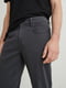 Бавовняні темно-сірі штани прямого фасону | 6811776 | фото 4