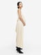 Трикотажна довга сукня для вагітних кремового кольору | 6811938 | фото 2