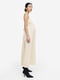 Длинное трикотажное платье для беременных кремового цвета | 6811938 | фото 4