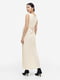 Трикотажна довга сукня для вагітних кремового кольору | 6811938 | фото 5