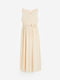 Трикотажна довга сукня для вагітних кремового кольору | 6811938 | фото 6