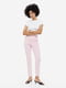 Светло-розовые брюки зауженного фасона | 6811957 | фото 4