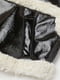Чорно-біла куртка з деталями зі штучного хутра | 6812008 | фото 3