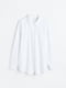 Біла бавовняно-лляна сорочка | 6812054 | фото 7