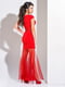 Вечірня червона сукня довга в підлогу по фігурі | 6764710 | фото 2