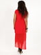 Сукня червона з шифоном | 6764730 | фото 2