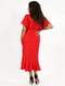 Сукня червона з рюшами | 6764771 | фото 2