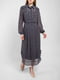 Сукня шовкова дизайнерська сіра "Флірт" | 6765015 | фото 2