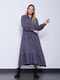 Сіра дизайнерська сукня А-силуету “Гранд” | 6765037 | фото 2