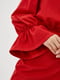 Сукня прямого силуету з об'ємними рукавами червона | 6765057 | фото 2