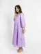 Сукня ярусна лляна міді фіолетова | 6765188 | фото 2