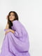 Сукня ярусна лляна міді фіолетова | 6765188 | фото 3