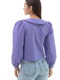 Укорочена блузка бузкового кольору з об'ємними рукавами  | 6765193 | фото 4