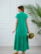 Сукня лляна міді зелена | 6765209 | фото 3