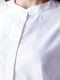Біла бавовняна блузка з коміром-стійкою | 6765532 | фото 2