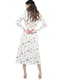 Біла сукня А-силуету з квітковим принтом | 6765536 | фото 2