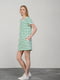 Сукня міні в зелену смужку | 6765607 | фото 3