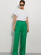 Лляні штани-палаццо зеленого кольору | 6765622 | фото 3