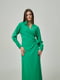 Зелена міді сукня А-силуету на запах | 6765846 | фото 2