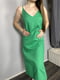 Сукня на бретелях зелена  | 6765886 | фото 2