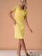 Сукня жовта з натуральним мереживом | 6764645 | фото 4