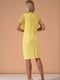 Сукня жовта з натуральним мереживом | 6764645 | фото 5