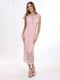 Сукня рожева довжини міді з гіпюру | 6764649 | фото 4