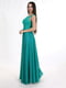 Сукня зелена вечірня дизайнерська довга в підлогу | 6764657 | фото 3