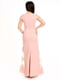 Вечірня сукня рожева дизайнерська довга зі спідницею "годе" | 6764711 | фото 5