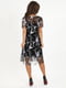 Сукня дизайнерська чорна з гіпюру міді | 6764743 | фото 3