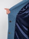 Пальто блакитне дизайнерське довге вовняне однобортне  | 6764756 | фото 7