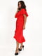 Сукня червона з рюшами | 6764771 | фото 3
