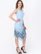 Асиметрична блакитна сукня з костюмної тканини | 6764792 | фото 6