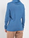Вовняний синій светр з коміром- хомутом  | 6764804 | фото 5